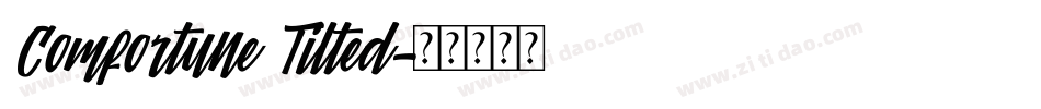 Comfortune Tilted字体转换